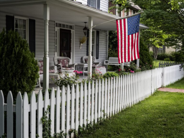 white picket fence