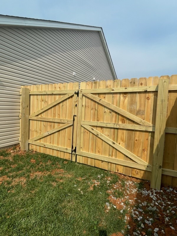 wooden gate