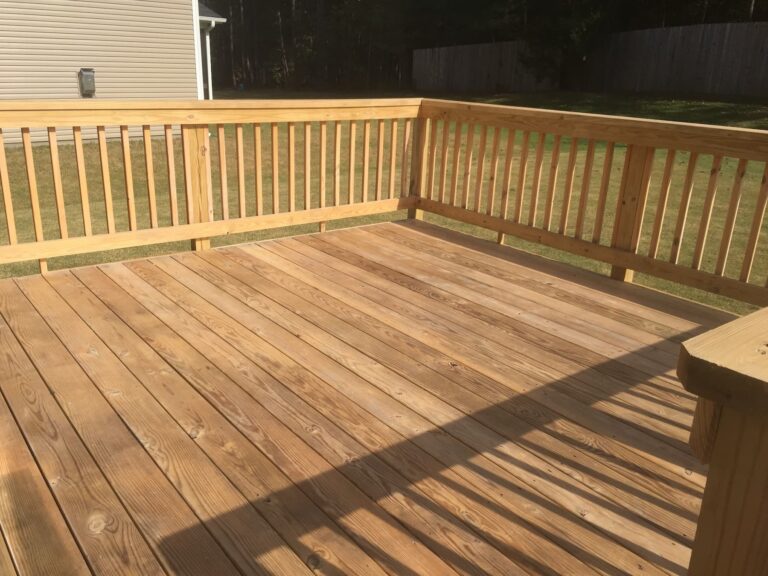 wooden deck